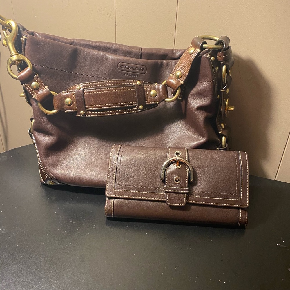 Coach brown purse